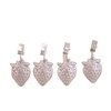 Twofish Home Set of 4 Metallic Strawberry Tablecloth Weights Clips