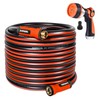 YAMATIC Garden Hose 75ft x 5/8in, Durable Water Hose with