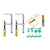MICROJIG Matchfit DVC-1177K2 Dovetail Clamp Pro, Green/Yellow/Silver