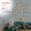 Alpine Corporation 16" H Indoor/Outdoor Foldable Metal Hanging Ornament with