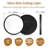 4PK 12 Inch LED Flush Mount Ceiling Light,24W, 2520LM, 3000K/4000K/6000K