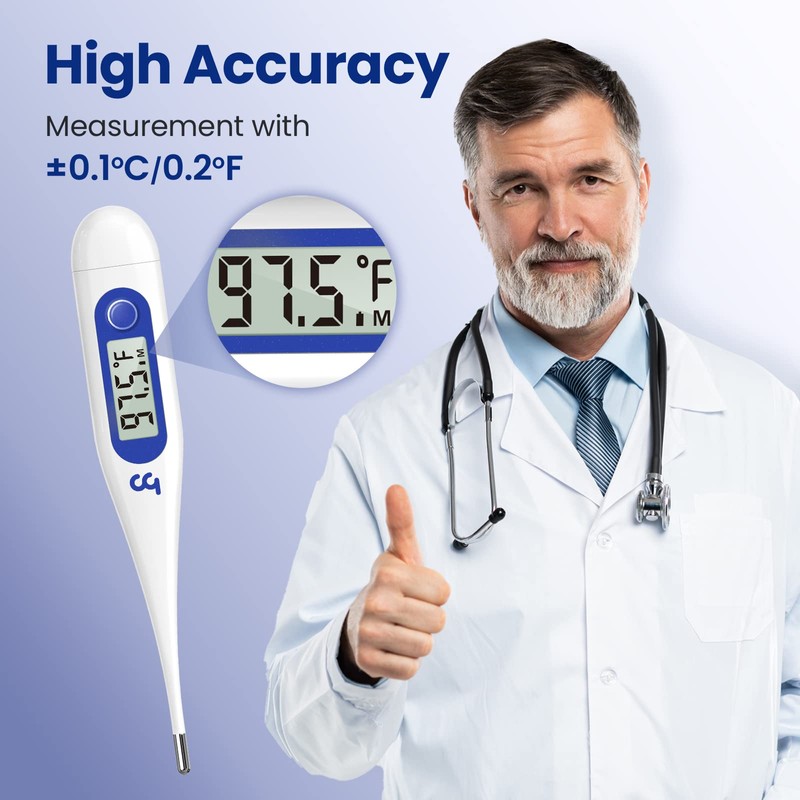 Femometer Thermometer for Adults and Kids, Digital Thermometer with Fever