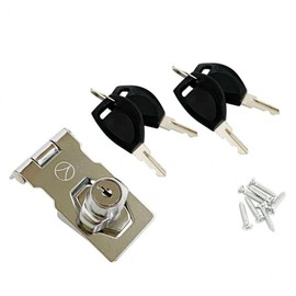 Sliding Door Latch with Key Auxiliary Lock Drawer