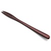 5 Pack Wooden Forks for eating Desserts, Chips, Snacks, Cereal,