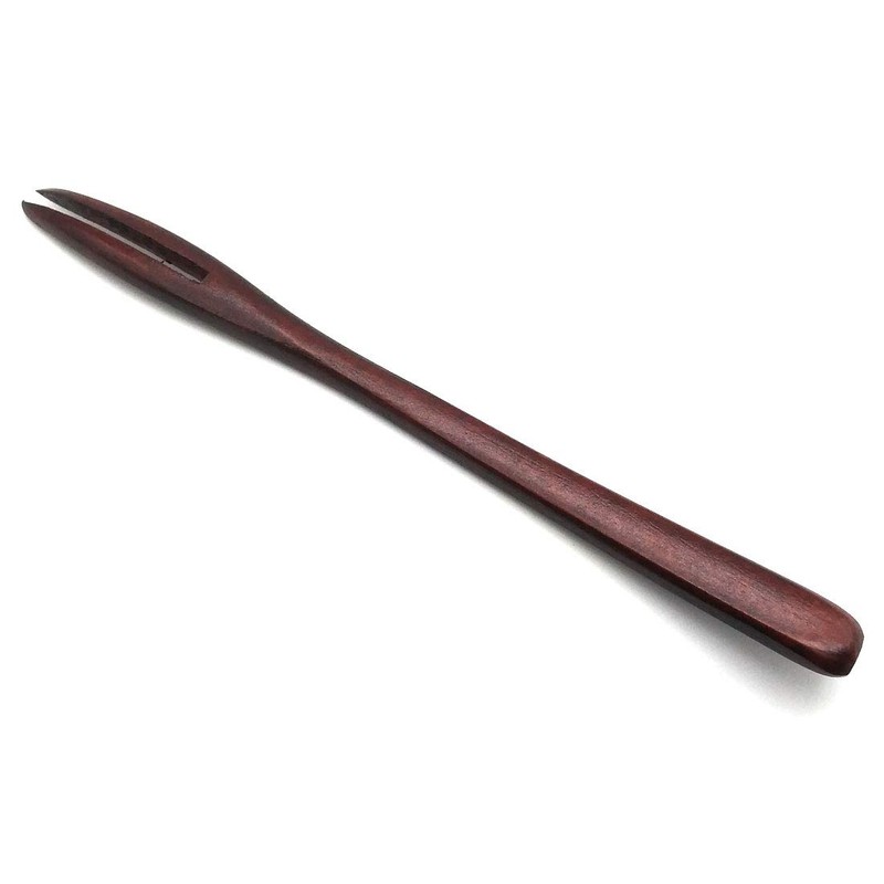 5 Pack Wooden Forks for eating Desserts, Chips, Snacks, Cereal,
