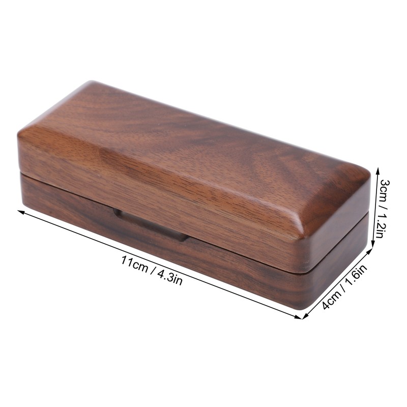 Solid Wood Mouthpiece Case Box Portable Storage for Sax Musical