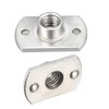 sourcing map 25pcs M6 Carbon Steel Plate Base T-shaped 2