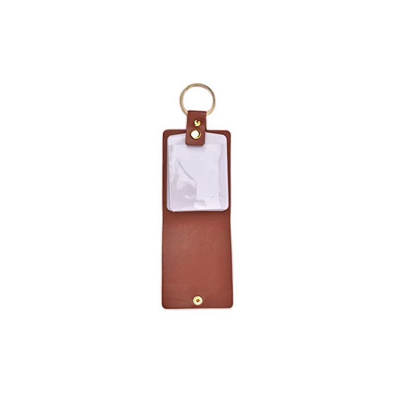 Widdop Brown Keyring Photo Album - Hold 4 Photo's -