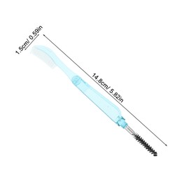 SAFIGLE Dual-Head Foldable Eyelash Comb and Brow Brush 2-in-1 Mascara Grooming Tool for Women Portable Eyelash Separator and Eyebrow Shaper for Makeup