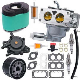JDLLONG Z525E Carburetor Carb For John Deere Z525E Zero Turn 48" Mower for 724CC Engine Lawn Tractor Carb with Air Filter Oil Filter Fuel Pump Kit