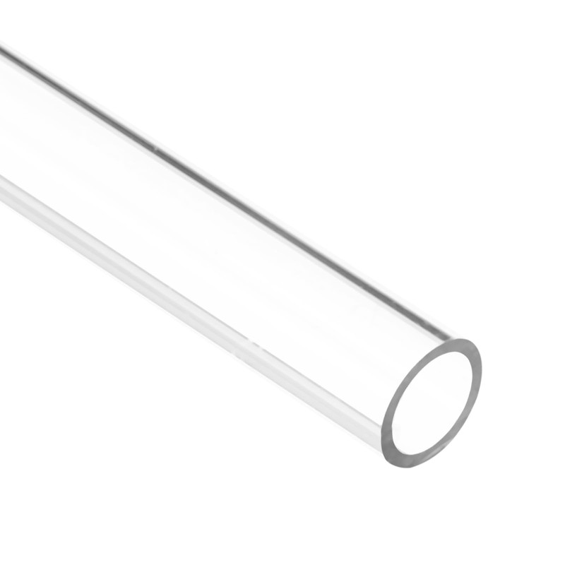 sourcing map 2pcs Clear Rigid Tubing Pipe 9mm ID x