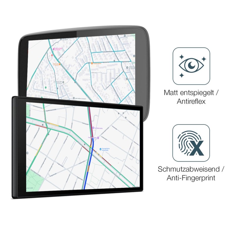 dipos I 2x Screen Protector 9H Matte Compatible with Garmin