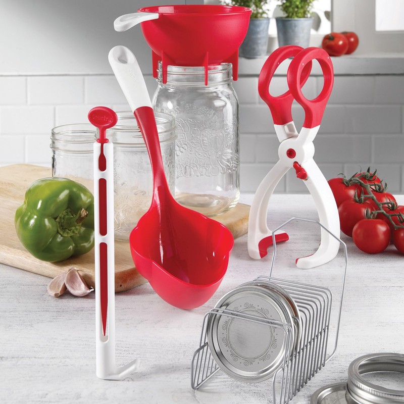 Starfrit Canning Jar Lifter - Easy Grip, Non-Slip, Free Standing