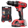 20V Cordless Drill, Electric Power Drill Set with Battery Charger,