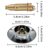 JINXM Bathroom Sink Drain Plug Polished Brass Chrome with Pop