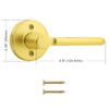 Probrico Dummy Door Handles Lever Gold Interior Door Lever Lock