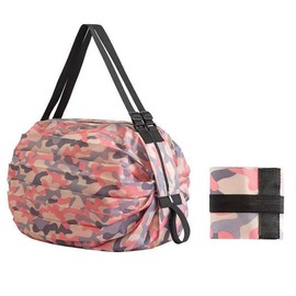 EOMECUIGAO Eco Bag, Large Capacity, Foldable, Compact, Stylish, Shopping Bag, Black