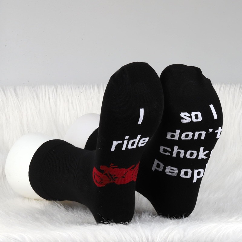 MBMSO Motorcycle Biker Socks 2 Pairs I Ride so I