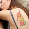 FOMIYES 32sheets Temporary Flower Stickers for Women Easy to Apply