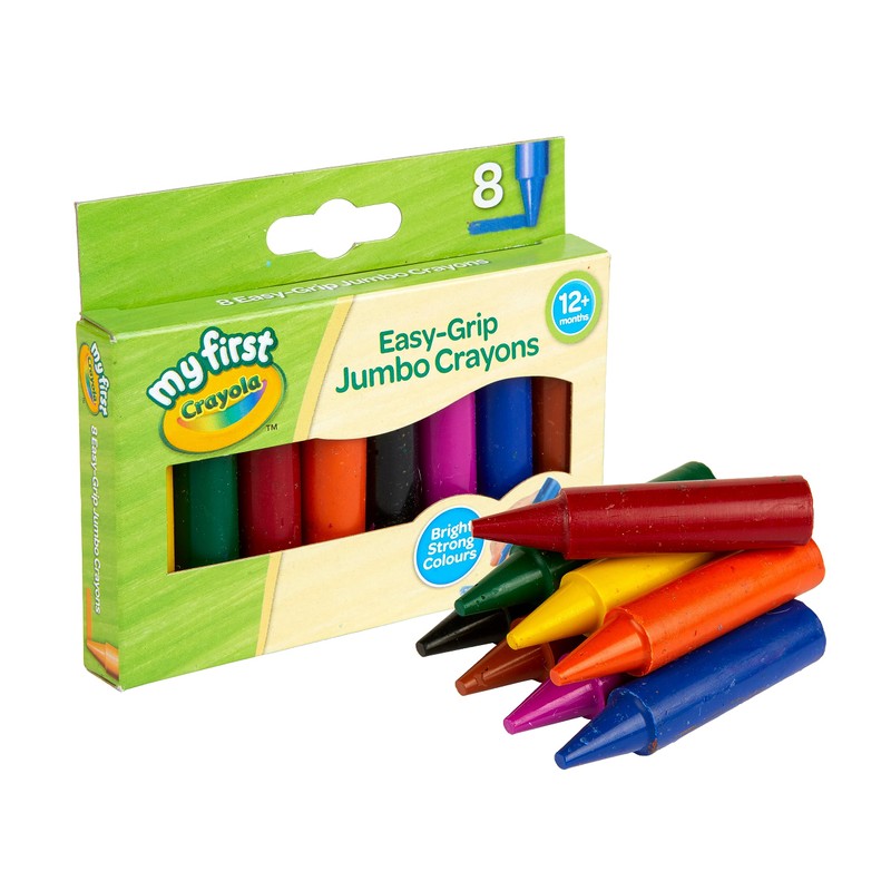 CRAYOLA MyFirst Jumbo Crayons - Assorted Colours (Pack of 8)