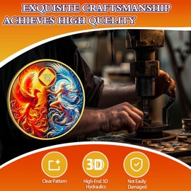 Phoenix Rising 8 Year Sobriety Coin, Addiction Recovery AA NA Chips Medallion with Token Capsule, Narcotics Anonymous Sober Anniversary Milestones, Sobriety Gifts for Men Women