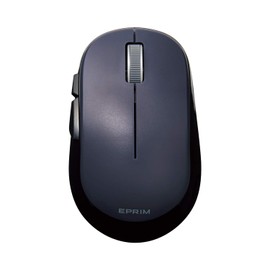Elecom Wireless Mouse (Receiver Included) M-Size 5 Buttons (With Back/Forward Button) BlueLED EPRIM Black M-DY13DBXBK