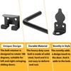 URDOGSL 24" Heavy Duty Cane Bolts for Gates with Black