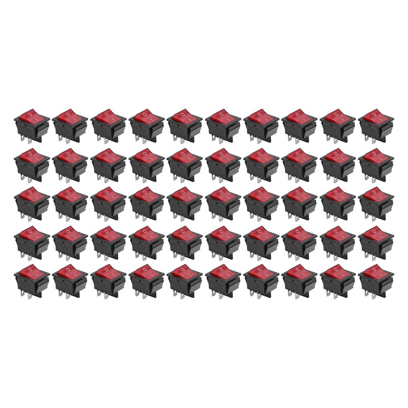 50PCS Snap Power Switch Brass 4 Pin 2 Position Mini