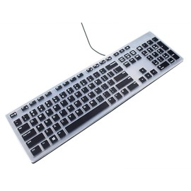 Keyboard Skin Compatible for Dell KM636 KB216 Keyboard, Dell Optiplex 5250 3050 3240 5460 7450 7050, Dell Inspiron AIO 3475 3670 3477, Dell Inspiron 27 7000 7700 7790 All-in-One Keyboard - Black