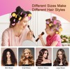 Romon Lockenwickler Locken-Set, 31 Stück buntes hitzefreies Set, selbstklebende Lockenwickler