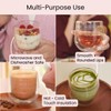 Uba Portion Control Wine Glasses - Built-in Measurements, Double Wall