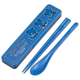 Skater CCS3SAAG-A Adorosa Tolmaly Chopsticks & Spoon Set, 7.1 inches (18 cm), Antibacterial, For Adults, Made in Japan