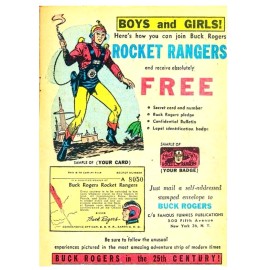 Buck Rogers Rocket Rangers Ad on Fridge Magnet 2.5 x 3.5" Metal glossy 1yr wrnty