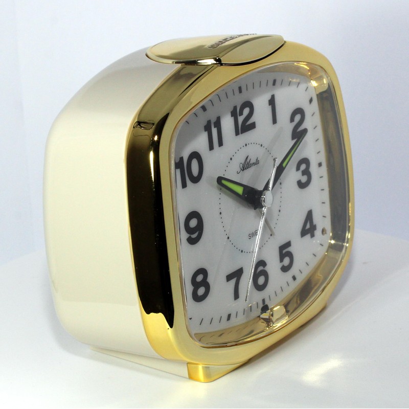 Atlanta Loud Bell Alarm Clock with Night Light Permanent Lighting