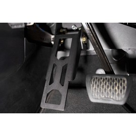 Adjustable Dead Pedal Compatible with 2018-2025 Jeep Wrangler JL & 2020-2025 Gladiator JT | Adjustable Foot Rest Angle | Left Side Mount | Automatic Transmission Only | DV8 Offroad