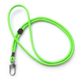 trage.band® Long Adjustable Lanyard Neck Strap with Carabiner Hook Neon Green