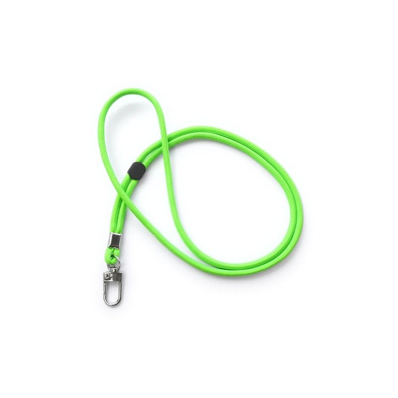 trage.band® Long Adjustable Lanyard Neck Strap with Carabiner Hook Neon