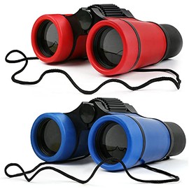 Kids Binoculars Shock Proof Toy Binoculars Set for Age 3-12 Years Old Boys Girls Bird Watching Educational Learning Hunting Hiking Birthday Presents