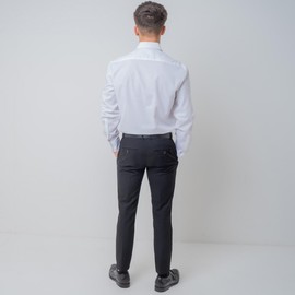 BELTINGER High Quality Suit Belt with Stainless Steel Belt Buckle Made of Full Cowhide Leather 3.5 cm | Bombed Leather Belt Men 35 mm | Business Belt Made in Italy, black