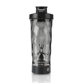 hisptgo Premium Electric Protein Shaker Bottle, Sports Nutrition Mixer, Electric Water Shaker (Black)