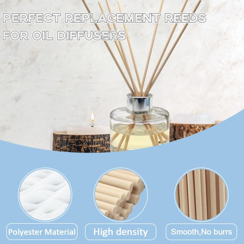 100PCS Reed Diffuser Sticks - 12 Inch Rattan Fiber Sticks