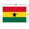 inking house Set of 5 x Ghana Flag Iron on