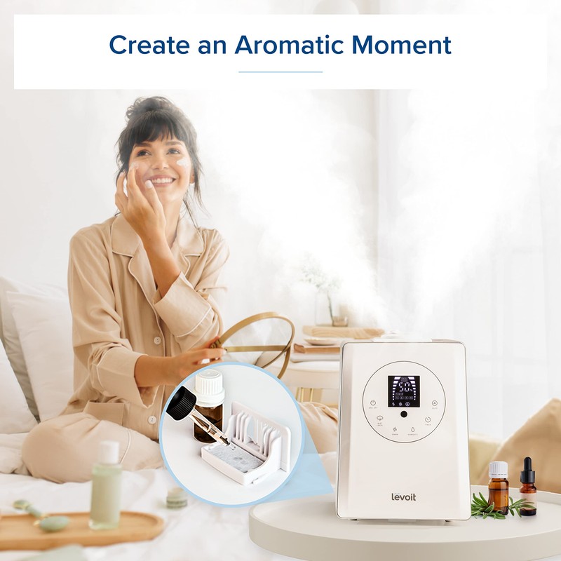 LEVOIT Humidifiers for Bedroom Large Room Home, 6L Warm and