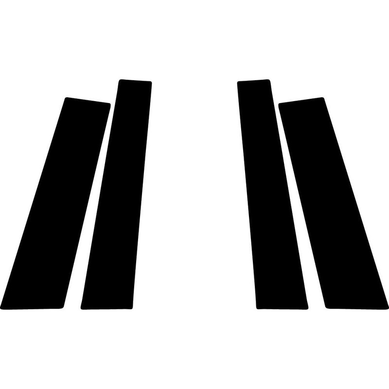 Rvinyl Pillar Post Pre Cut Window Trim Kits in Carbon