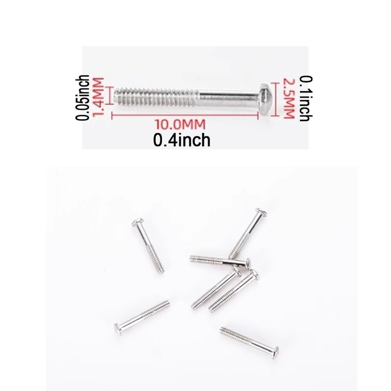 Rimless Glasses Diamond Head Screw Screw Washer Screw Nut Screw