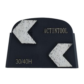 ACTINTOOL Two Arrow Segs Concrete Surface Preparation Diamond Grinding Metal Disc for Lavina Floor Grinder (Pack of 3)