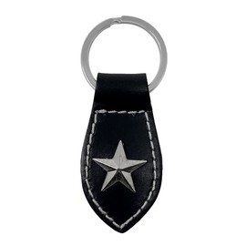 H.N.Z kil-024oya Key Holder, Genuine Leather, Italian Leather, Studs, Men's, Black