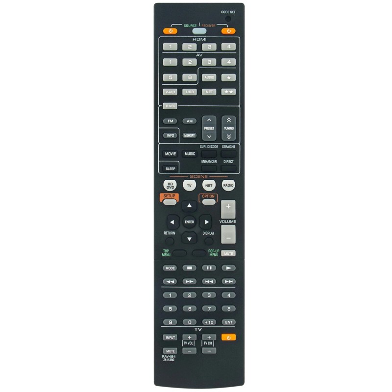 For Yamaha RAV464 ZA11360 Replace Remote for Yamaha AV Receiver