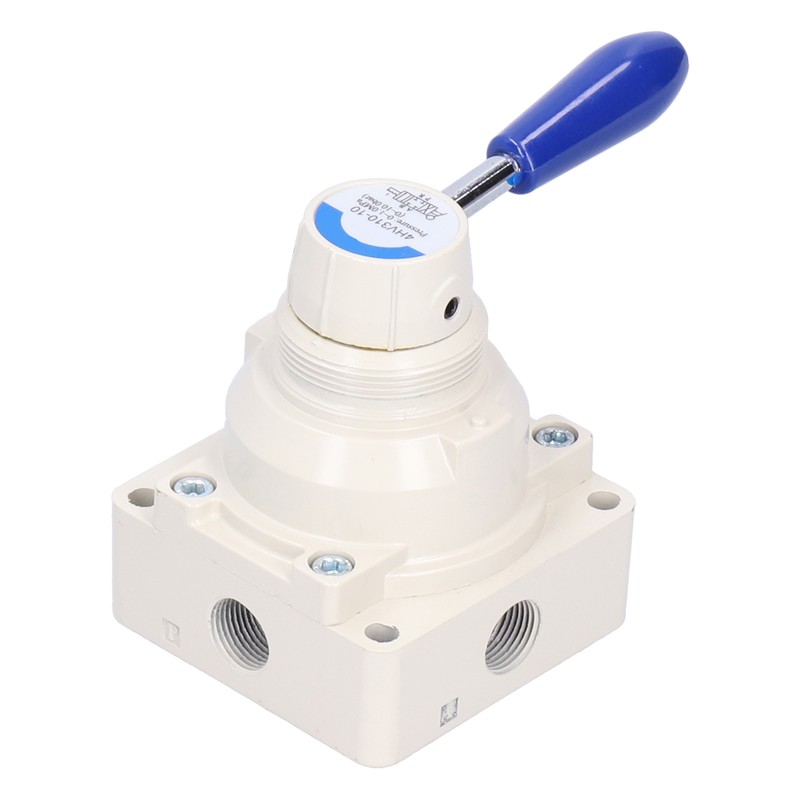 Air Hand Valve Pneumatic Rotary Lever Flow Control 3 Position