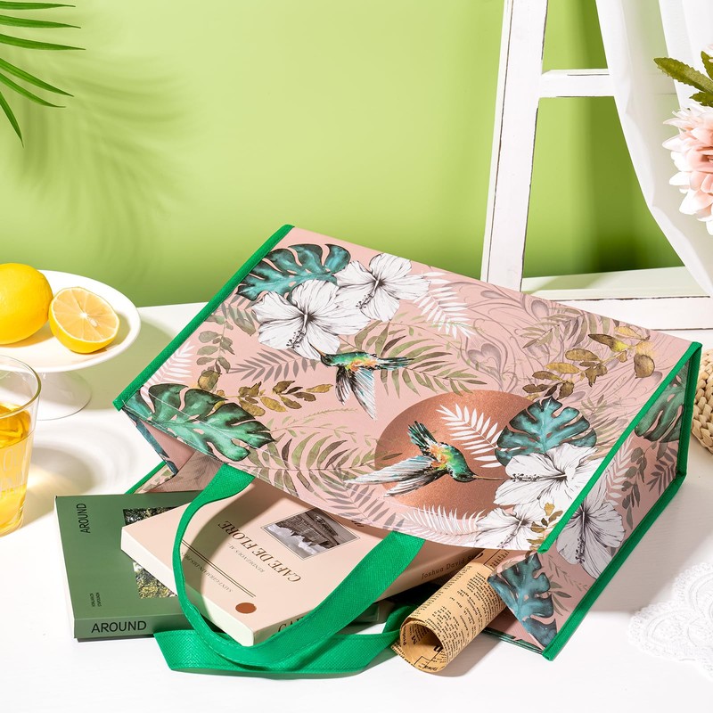 WRAPAHOLIC Large Reusable Gift Bag with Handles - 10 x